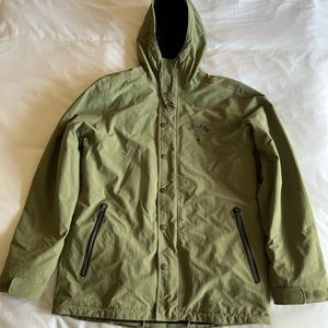 Holden mens snowboard jacket green large